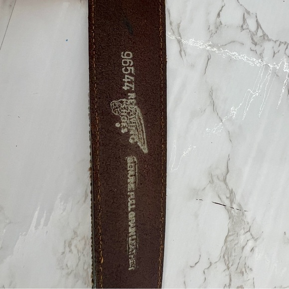 REDWING classic roller bar canvas and leather BELT - Picture 3 of 6